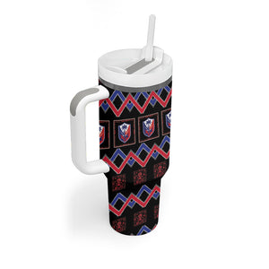 Brazil And Haiti Football Tumbler With Handle Mix Brazilian Haitian Roots