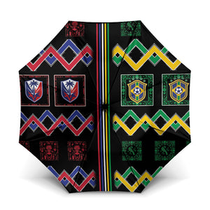 Brazil And Haiti Football Umbrella Mix Brazilian Haitian Roots