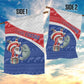 Cape Verde Christmas Garden Flag Black Santa Clause With The Manatee - African Pride
