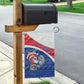 Cape Verde Christmas Garden Flag Black Santa Clause With The Manatee - African Pride