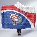 Cape Verde Christmas Hooded Blanket Black Santa Clause With The Manatee - African Pride