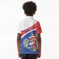 Personalized Cape Verde Christmas Kid Polo Shirt Black Santa Clause With The Manatee DT05