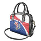 Cape Verde Christmas Shoulder Handbag Black Santa Clause With The Manatee - African Pride