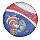 Cape Verde Christmas Spare Tire Cover Black Santa Clause With The Manatee - African Pride