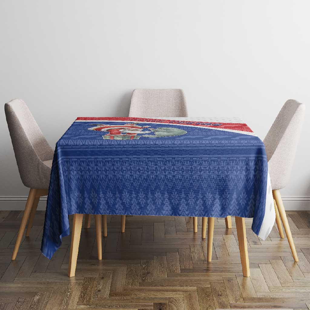 Cape Verde Christmas Tablecloth Black Santa Clause With The Manatee - African Pride