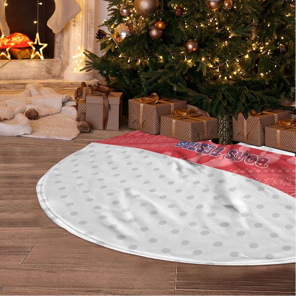 Cape Verde Christmas Tree Skirt Black Santa Clause With The Manatee - African Pride