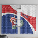 Cape Verde Christmas Window Curtain Black Santa Clause With The Manatee - African Pride