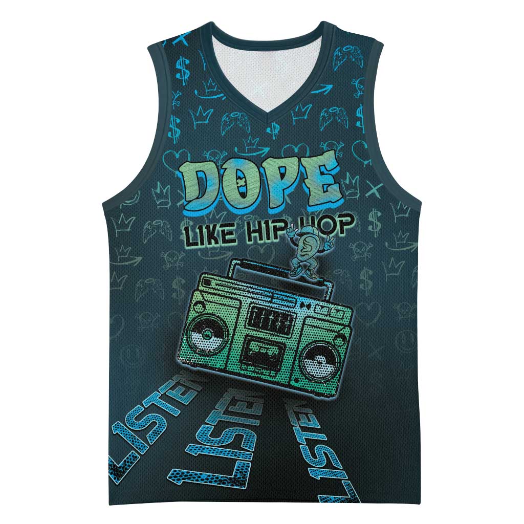 Dope Like Hip Hop Basketball Jersey Hiphop Graffiti Style DT05