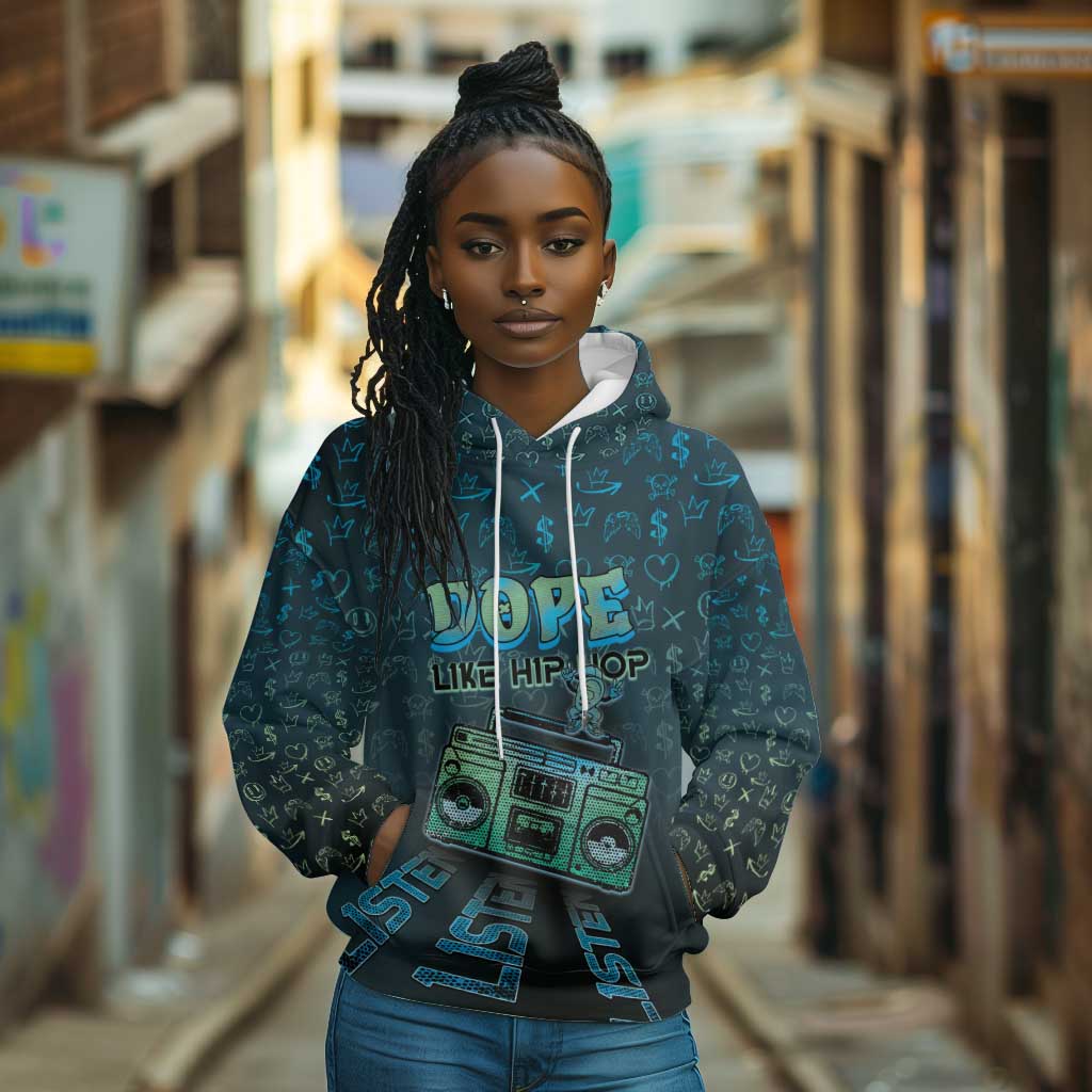 Dope Like Hip Hop Hoodie Hiphop Graffiti Style - African Pride
