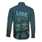 Dope Like Hip Hop Long Sleeve Button Shirt Hiphop Graffiti Style - African Pride