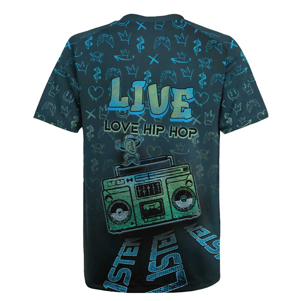 Dope Like Hip Hop Rugby Jersey Hiphop Graffiti Style - African Pride