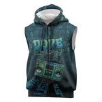 Dope Like Hip Hop Sleeveless Zip Hoodie Hiphop Graffiti Style - African Pride