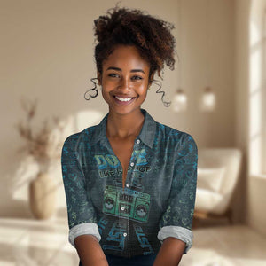 Dope Like Hip Hop Women Casual Shirt Hiphop Graffiti Style - African Pride
