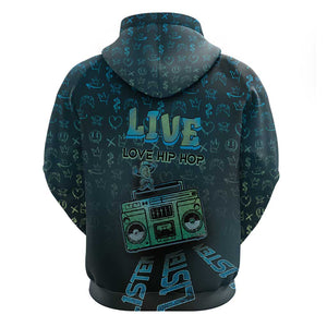 Dope Like Hip Hop Zip Hoodie Hiphop Graffiti Style - African Pride