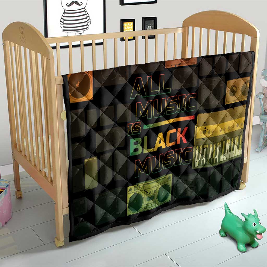 Black Music Month Quilt All Music Is Black Music - African Pride