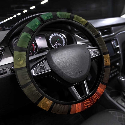 Black Music Month Steering Wheel Cover All Music Is Black Music - African Pride