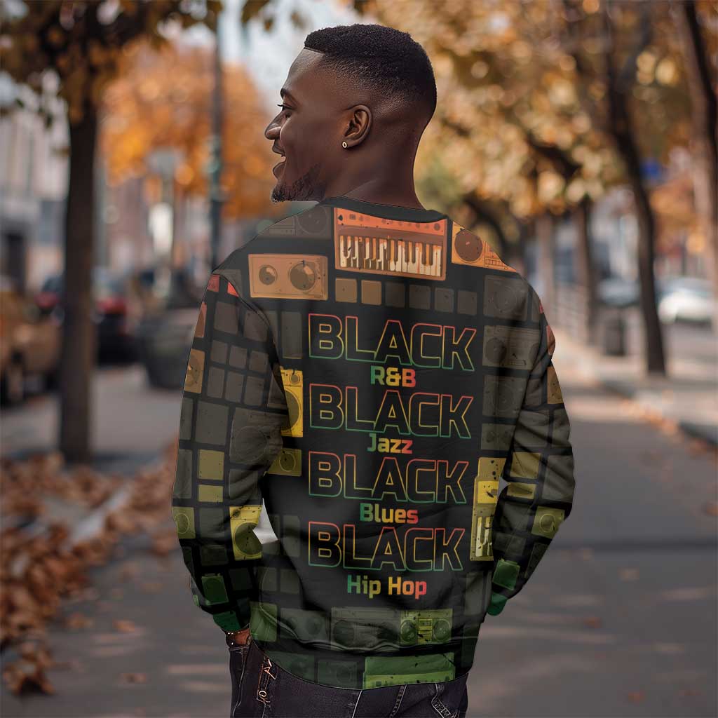 Black Music Month Sweatshirt All Music Is Black Music - African Pride