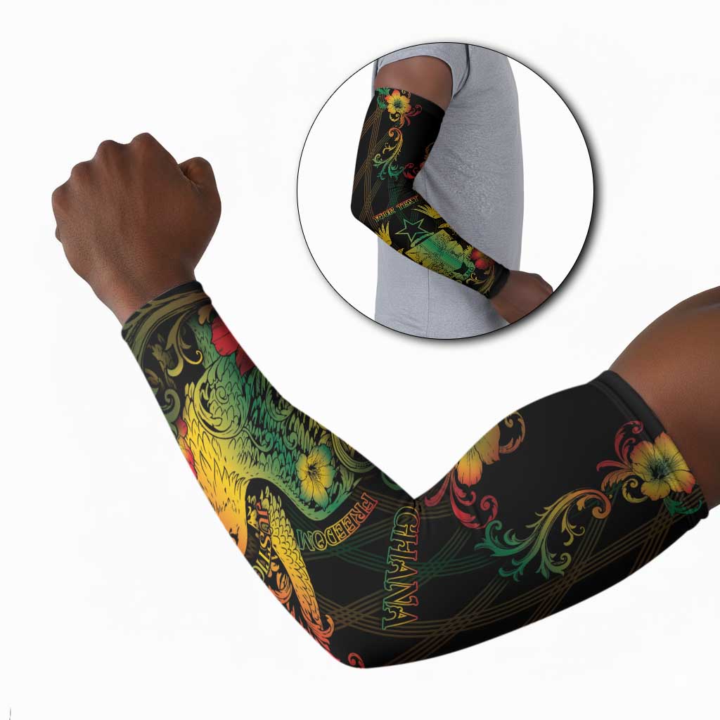 Personalized Ghana Arm Sleeves Eagle Of Freedom And Justice