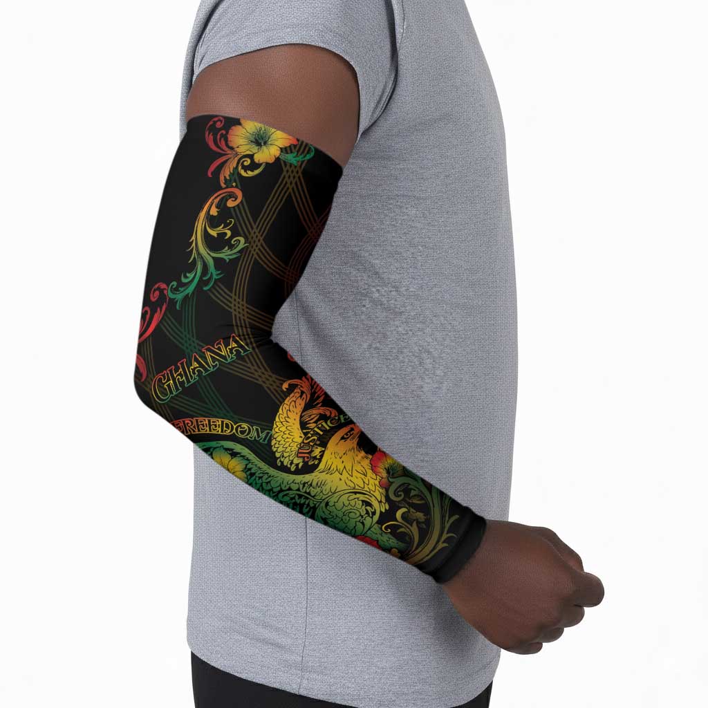 Personalized Ghana Arm Sleeves Eagle Of Freedom And Justice