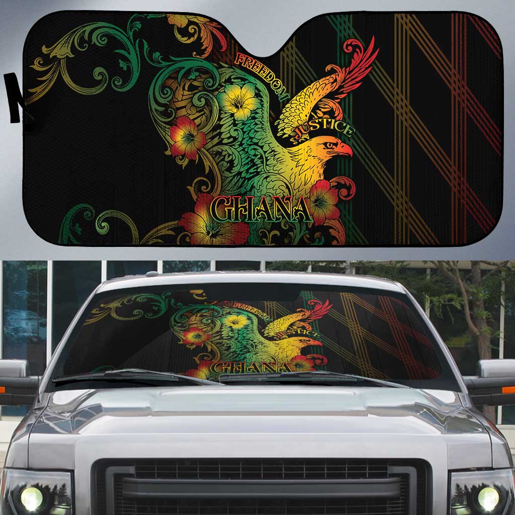 Ghana Auto Sun Shade Eagle Of Freedom And Justice