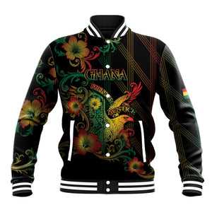 Personalized Ghana Baseball Jacket Eagle Of Freedom And Justice