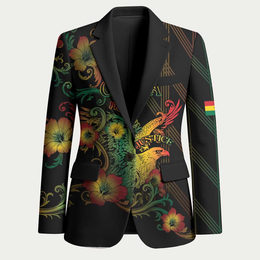Personalized Ghana Blazer Eagle Of Freedom And Justice