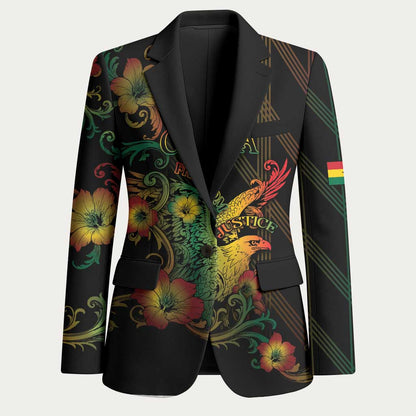 Personalized Ghana Blazer Eagle Of Freedom And Justice