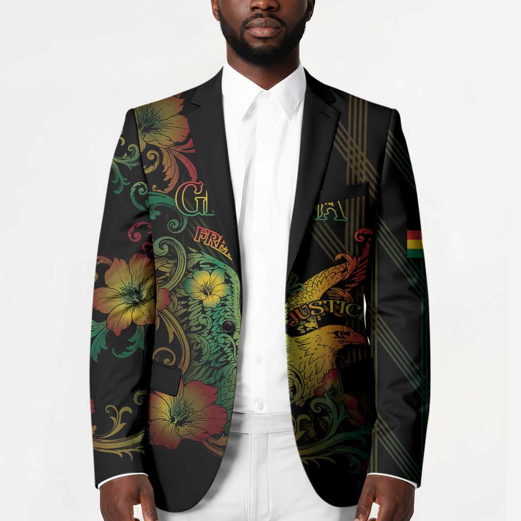 Personalized Ghana Blazer Eagle Of Freedom And Justice