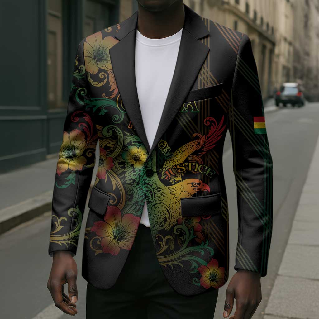 Personalized Ghana Blazer Eagle Of Freedom And Justice