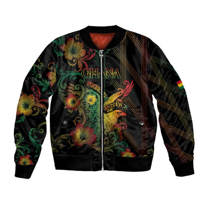 Personalized Ghana Bomber Jacket Eagle Of Freedom And Justice