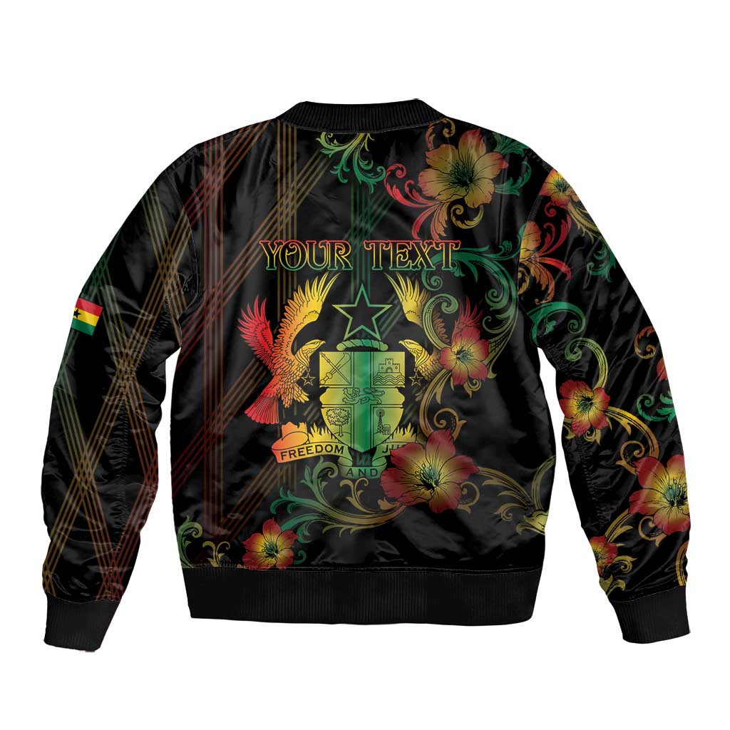 Personalized Ghana Bomber Jacket Eagle Of Freedom And Justice