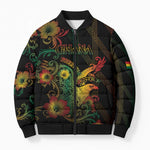 Personalized Ghana Bomber Puffer Jacket Eagle Of Freedom And Justice