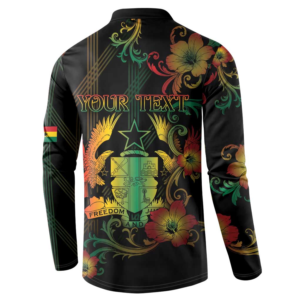 Personalized Ghana Button Sweatshirt Eagle Of Freedom And Justice