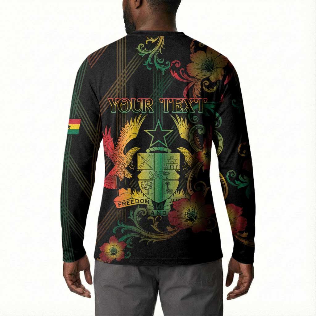 Personalized Ghana Button Sweatshirt Eagle Of Freedom And Justice