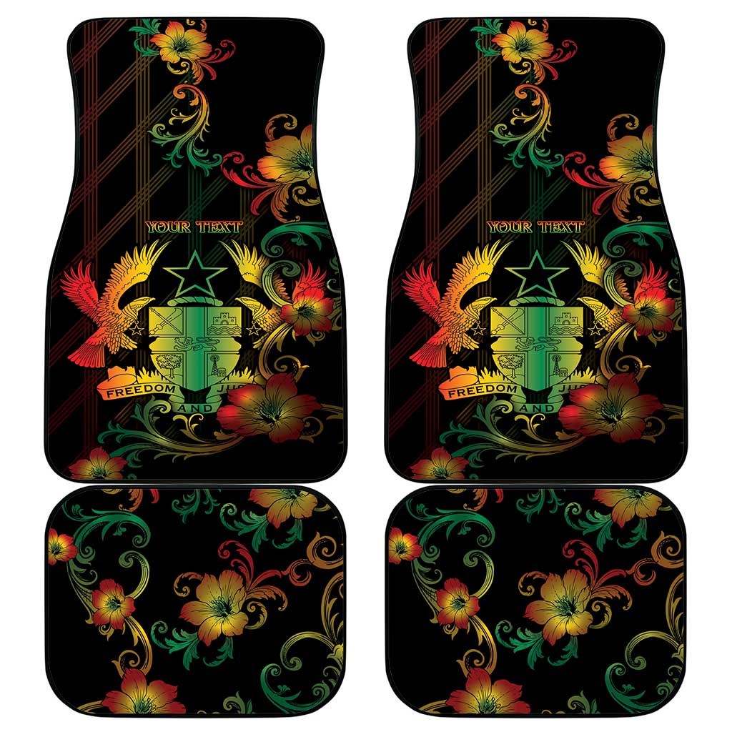 Personalized Ghana Car Mats Eagle Of Freedom And Justice