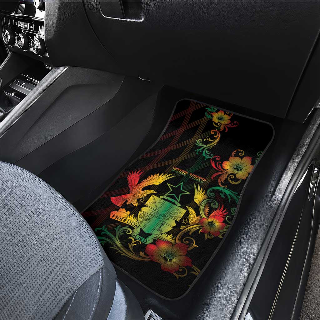 Personalized Ghana Car Mats Eagle Of Freedom And Justice