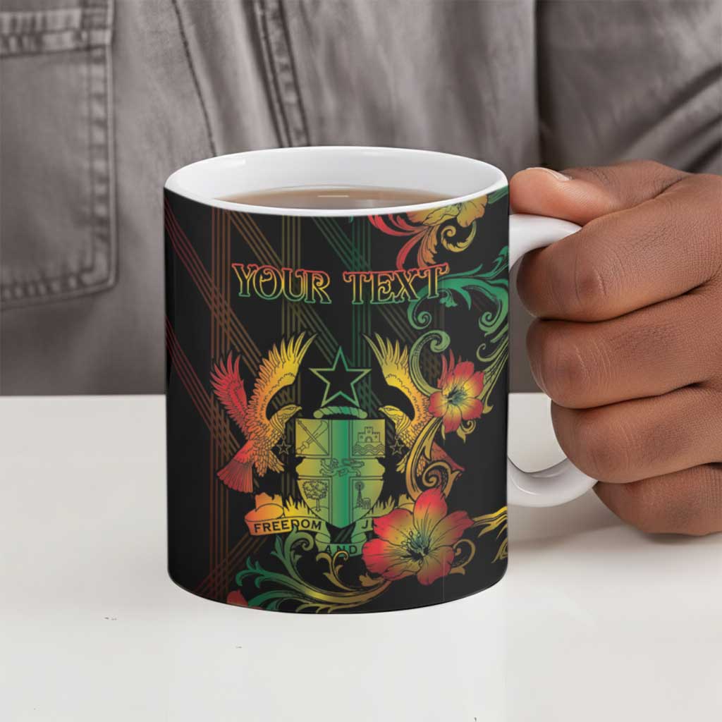 Personalized Ghana Ceramic Mug Eagle Of Freedom And Justice