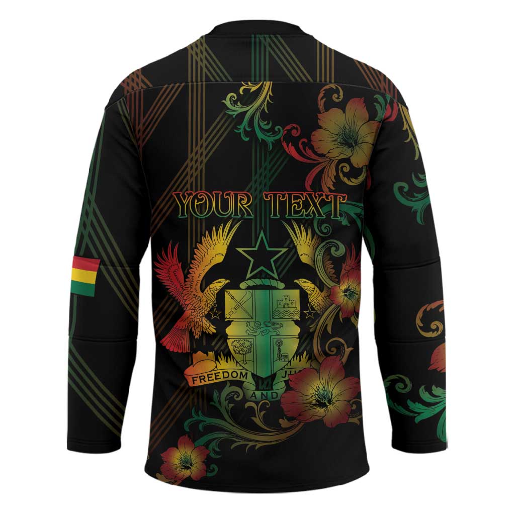 Personalized Ghana Hockey Jersey Eagle Of Freedom And Justice
