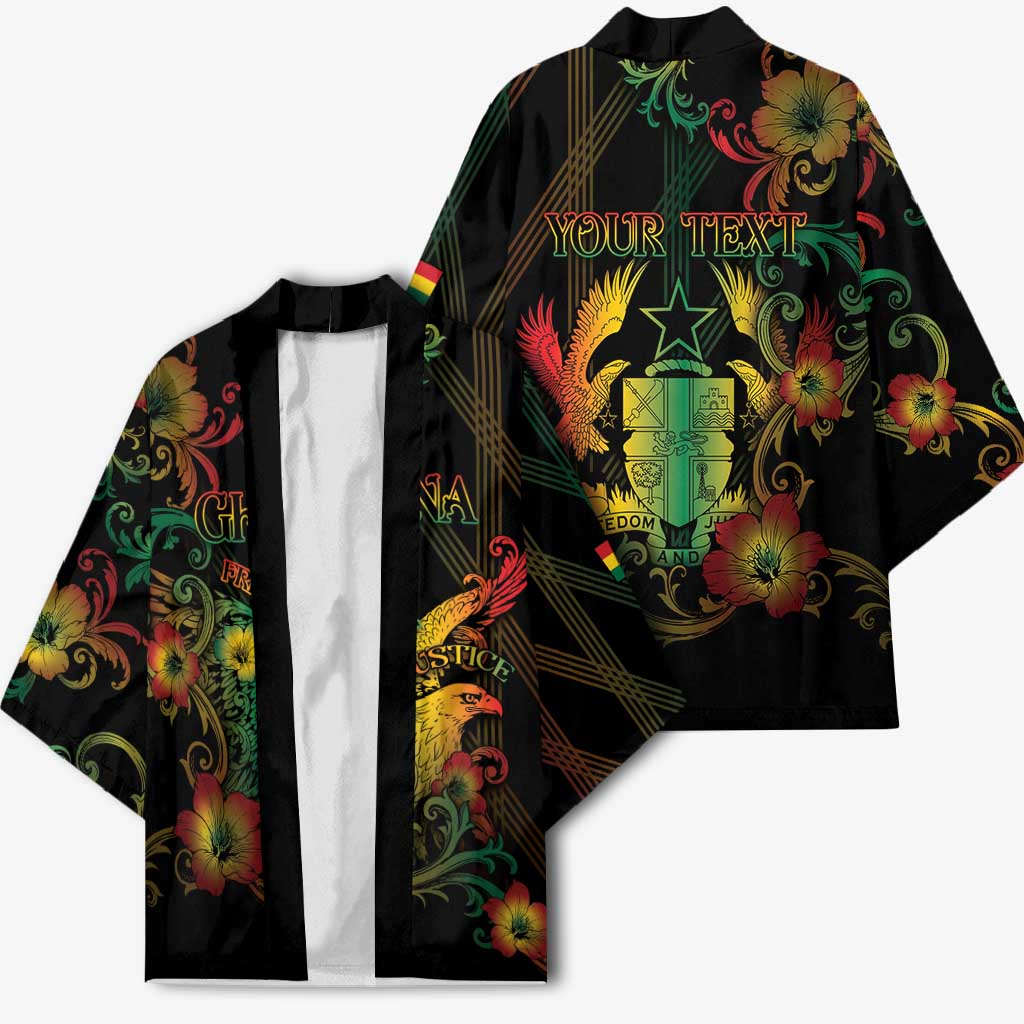 Personalized Ghana Kimono Eagle Of Freedom And Justice
