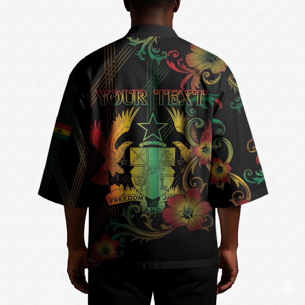 Personalized Ghana Kimono Eagle Of Freedom And Justice