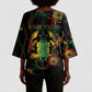 Personalized Ghana Kimono Sleeve Blouse Eagle Of Freedom And Justice