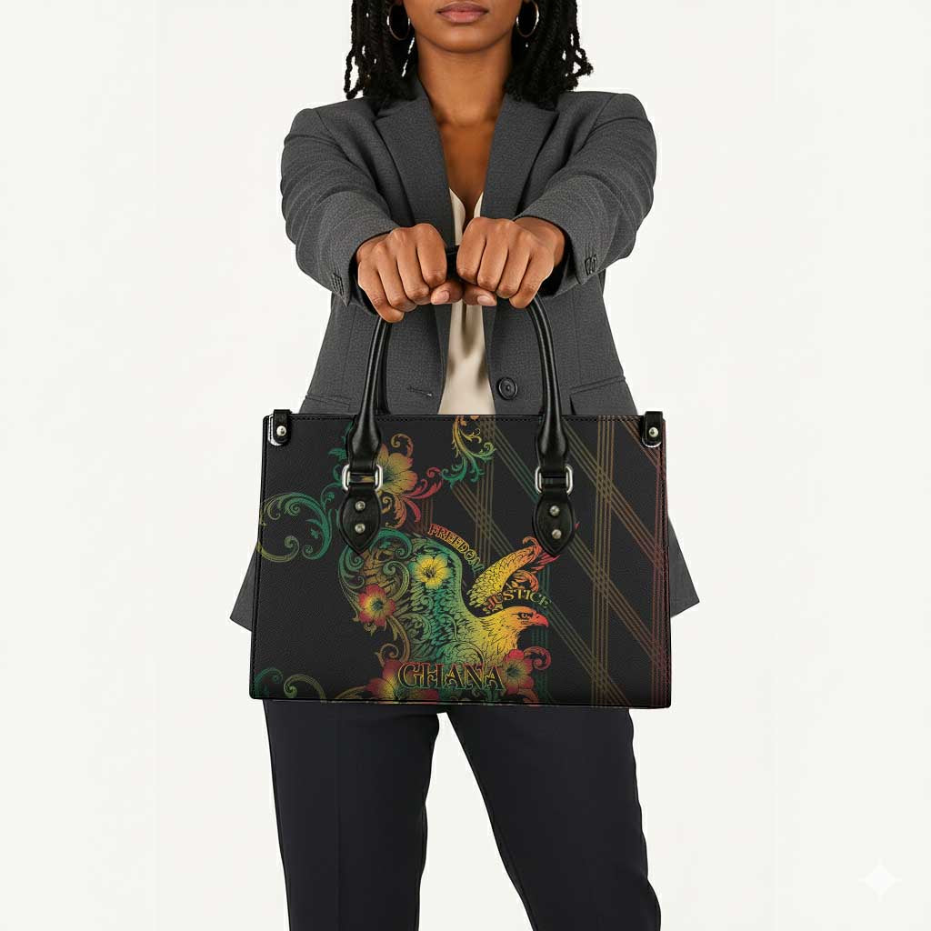 Ghana Leather Bag Eagle Of Freedom And Justice