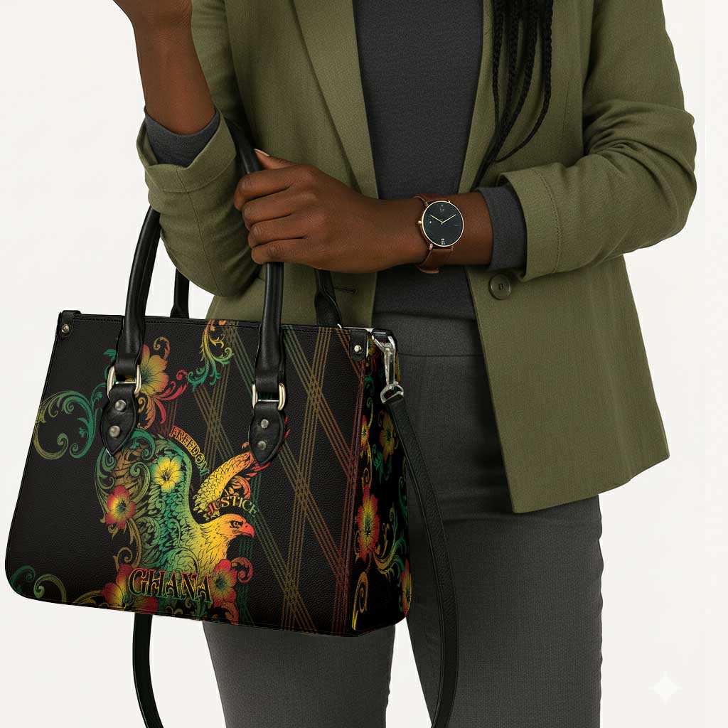 Ghana Leather Bag Eagle Of Freedom And Justice