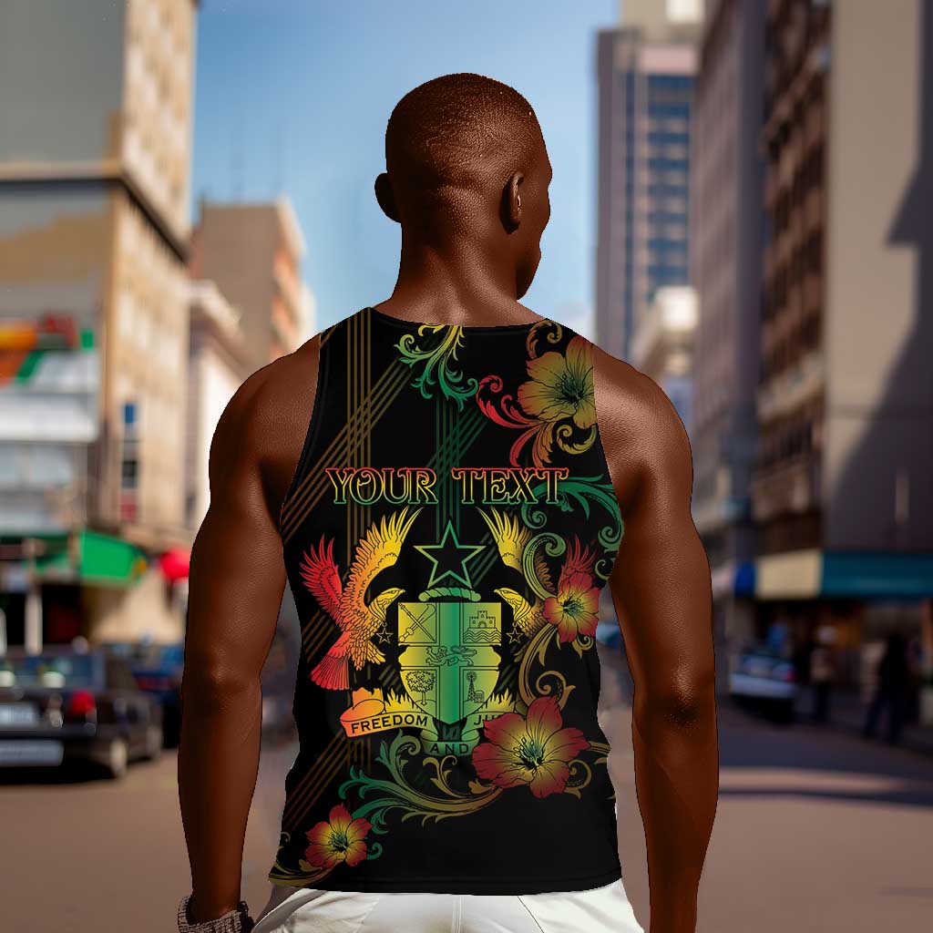 Personalized Ghana Men Tank Top Eagle Of Freedom And Justice