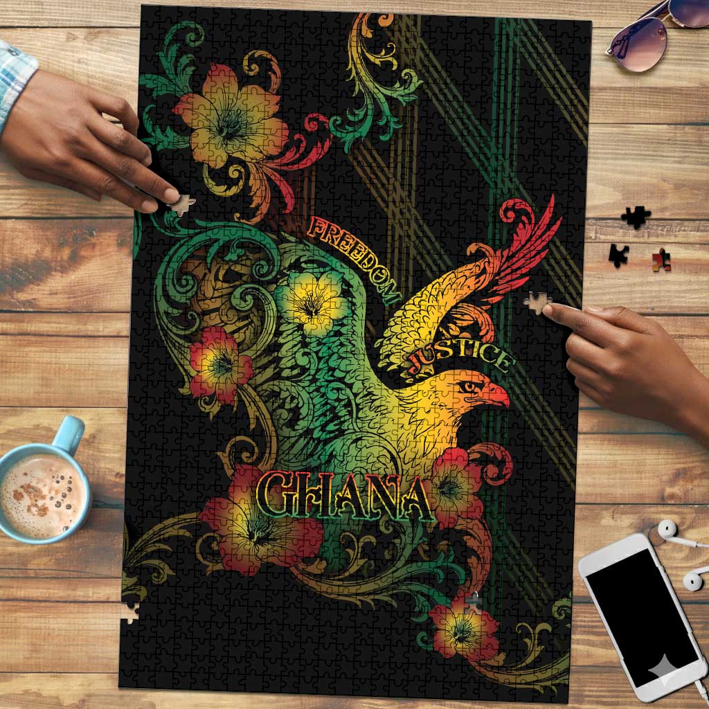 Ghana Puzzle Eagle Of Freedom And Justice