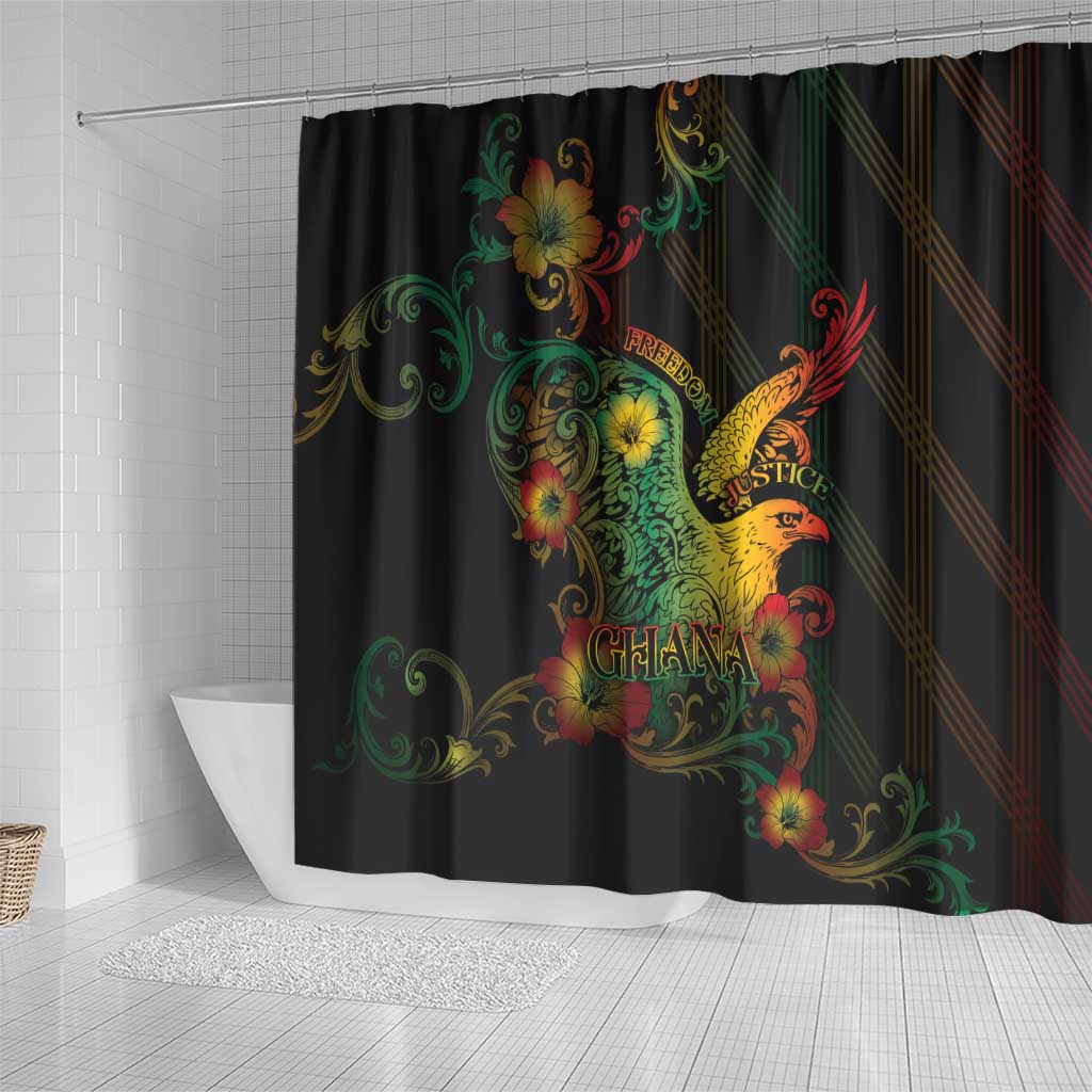 Ghana Shower Curtain Eagle Of Freedom And Justice