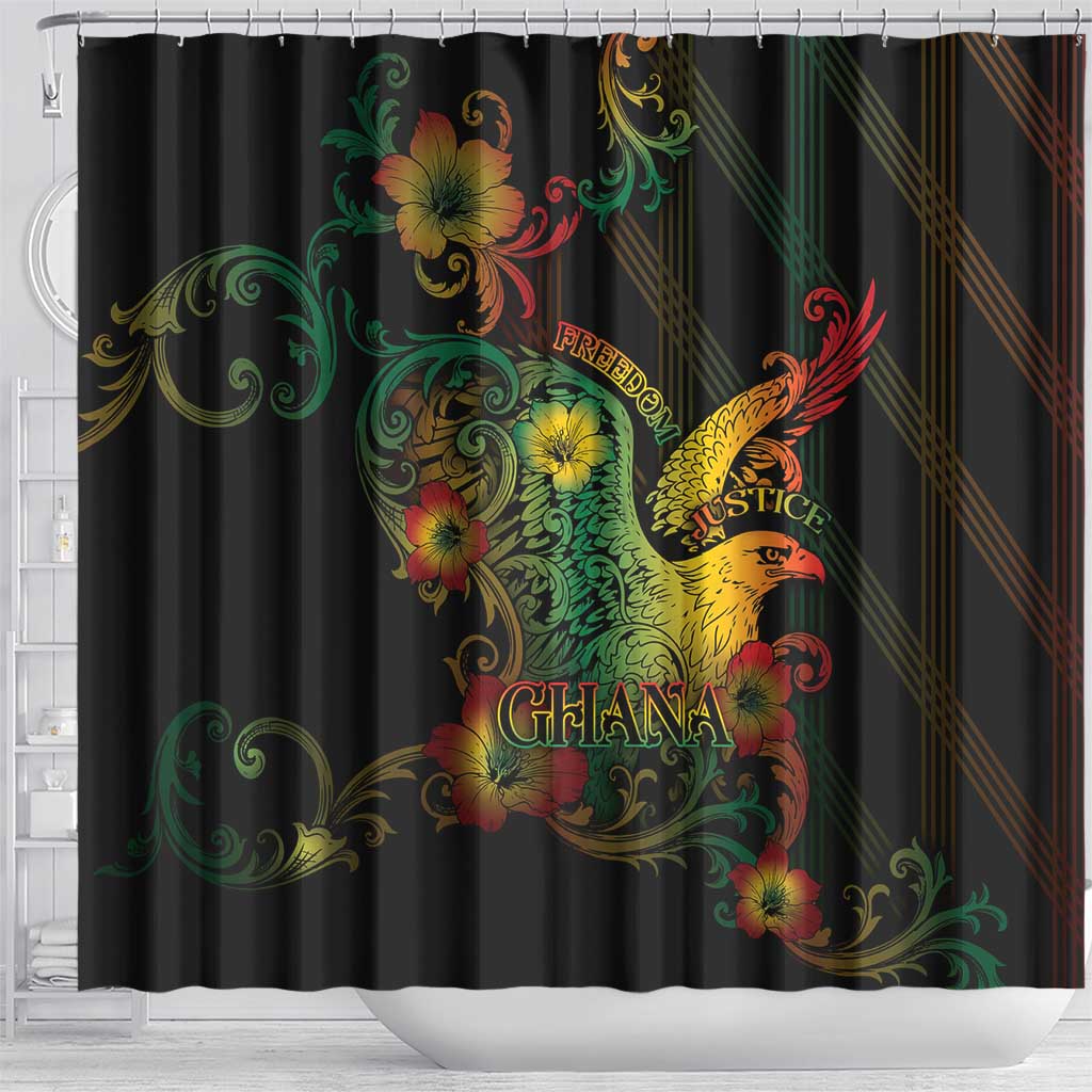Ghana Shower Curtain Eagle Of Freedom And Justice
