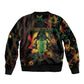 Personalized Ghana Sleeve Zip Bomber Jacket Eagle Of Freedom And Justice