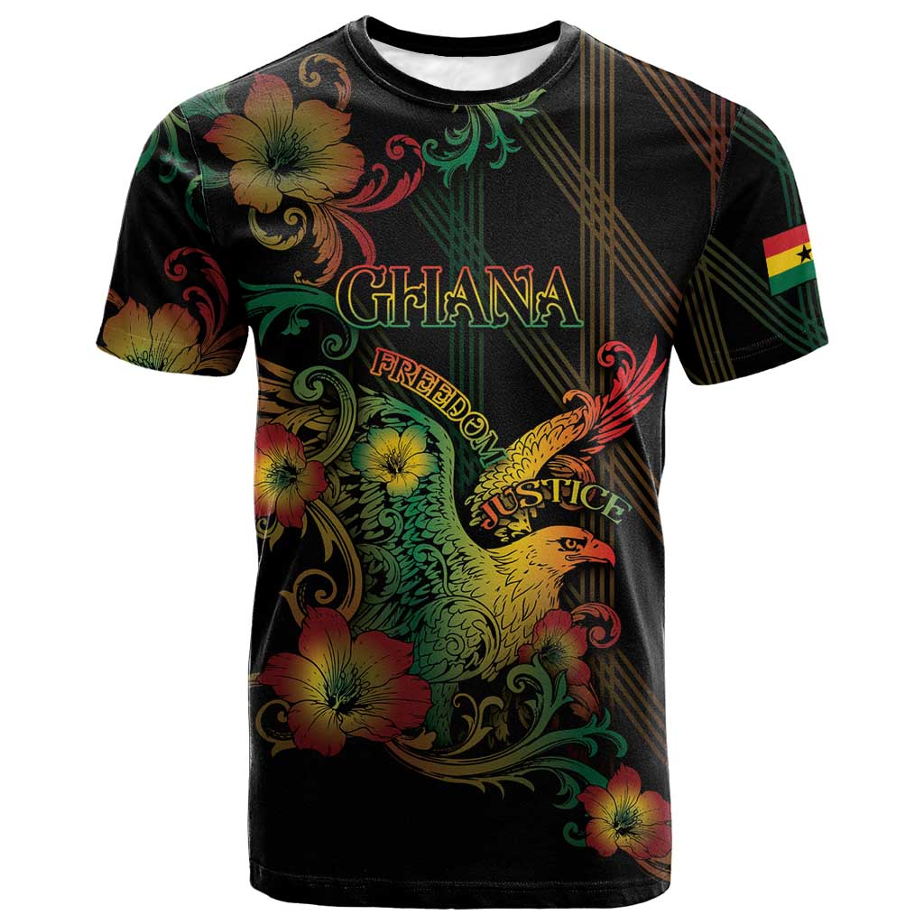 Personalized Ghana T shirt Eagle Of Freedom And Justice