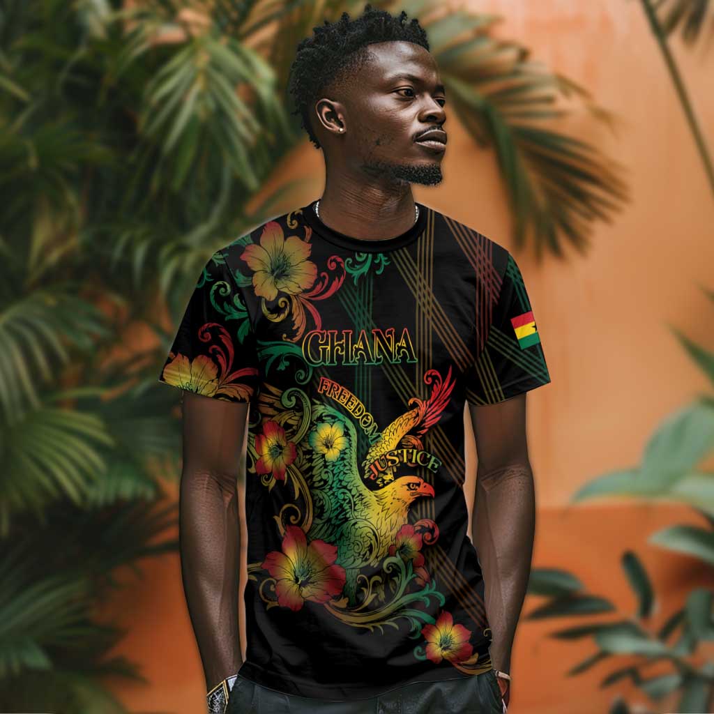 Personalized Ghana T shirt Eagle Of Freedom And Justice